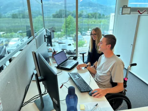 Arbeitsplatz am Computer